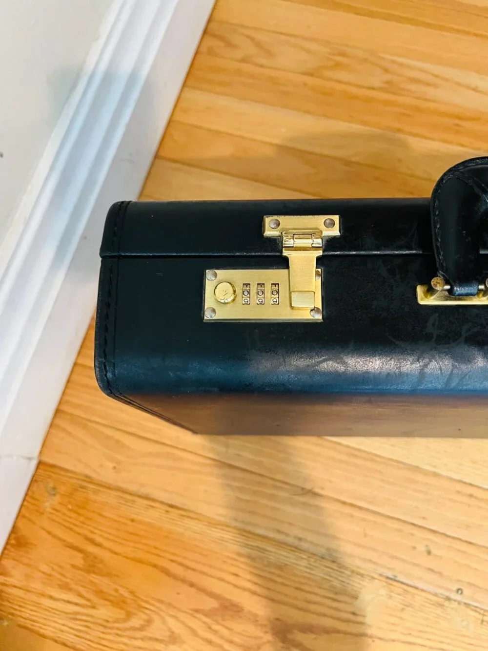 Coach black leather